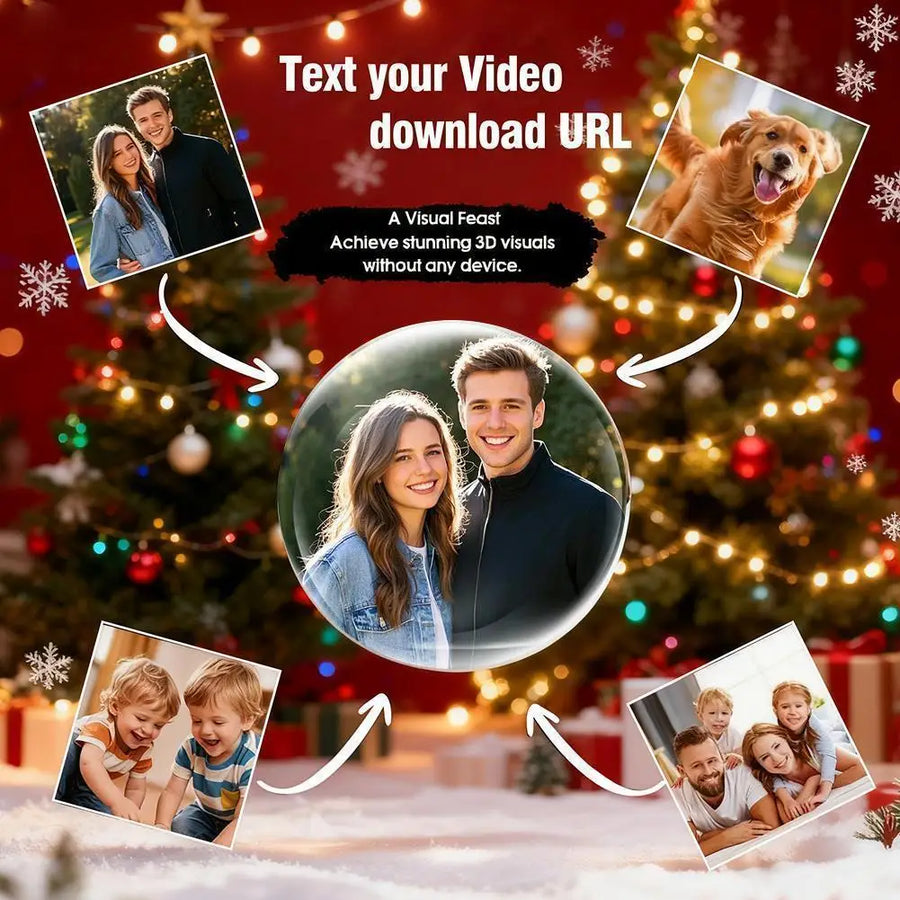 🎄 Memory Crystal Ball — Personalized Video Gift